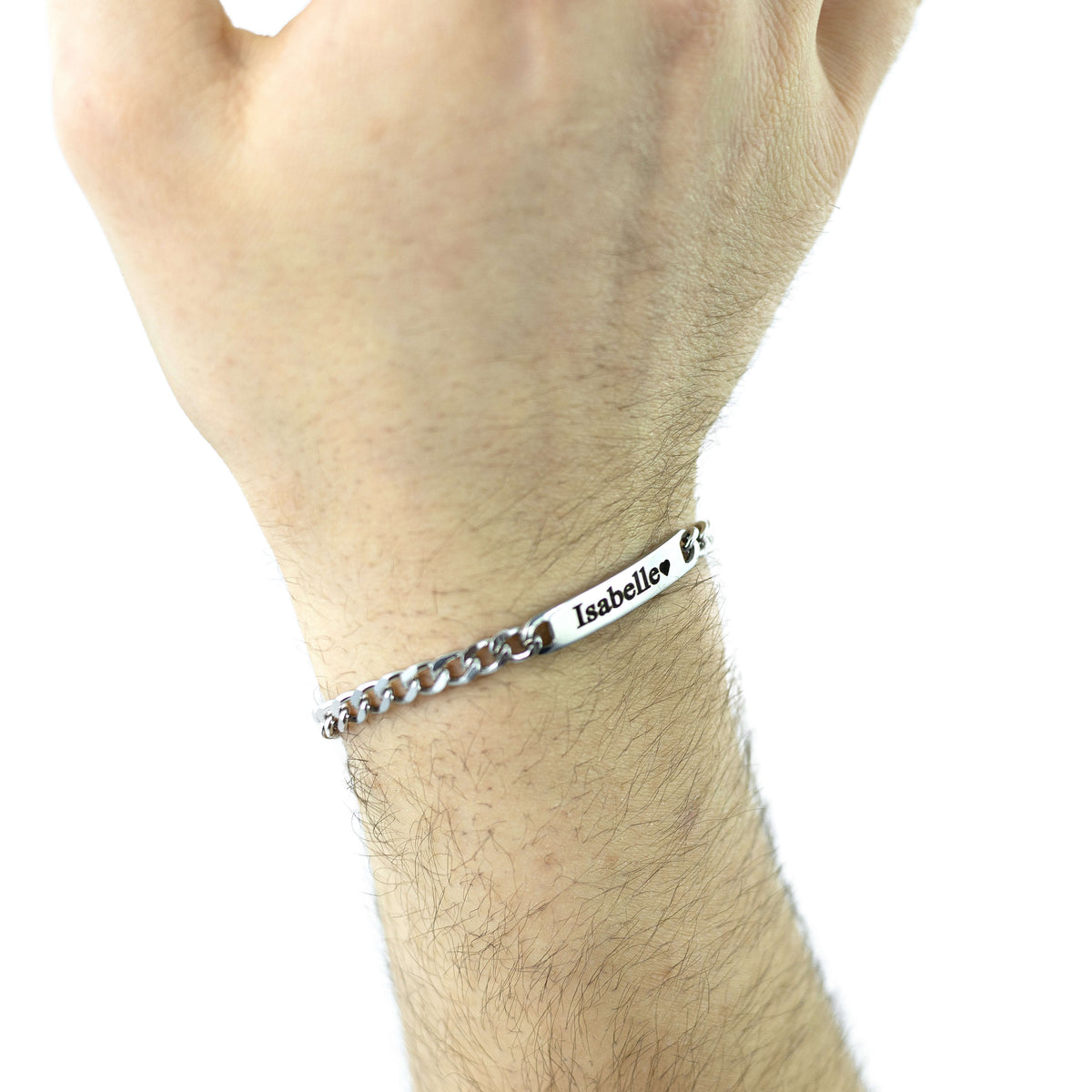 Kubanisches Partner-Armband getragen