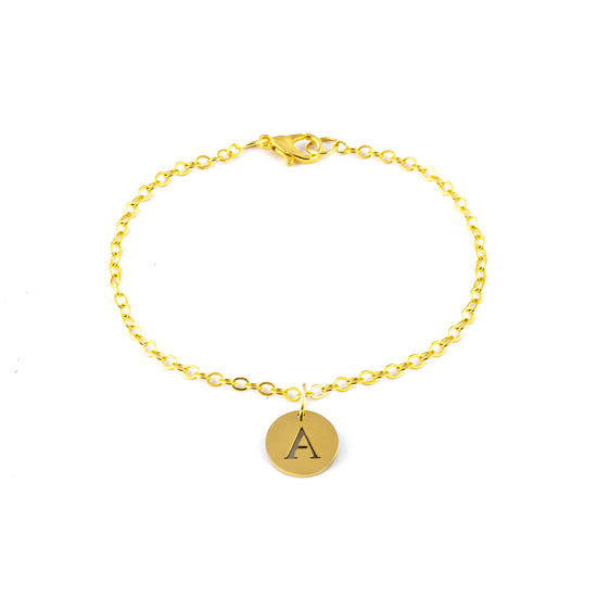 Initialen Kette Damen Gold