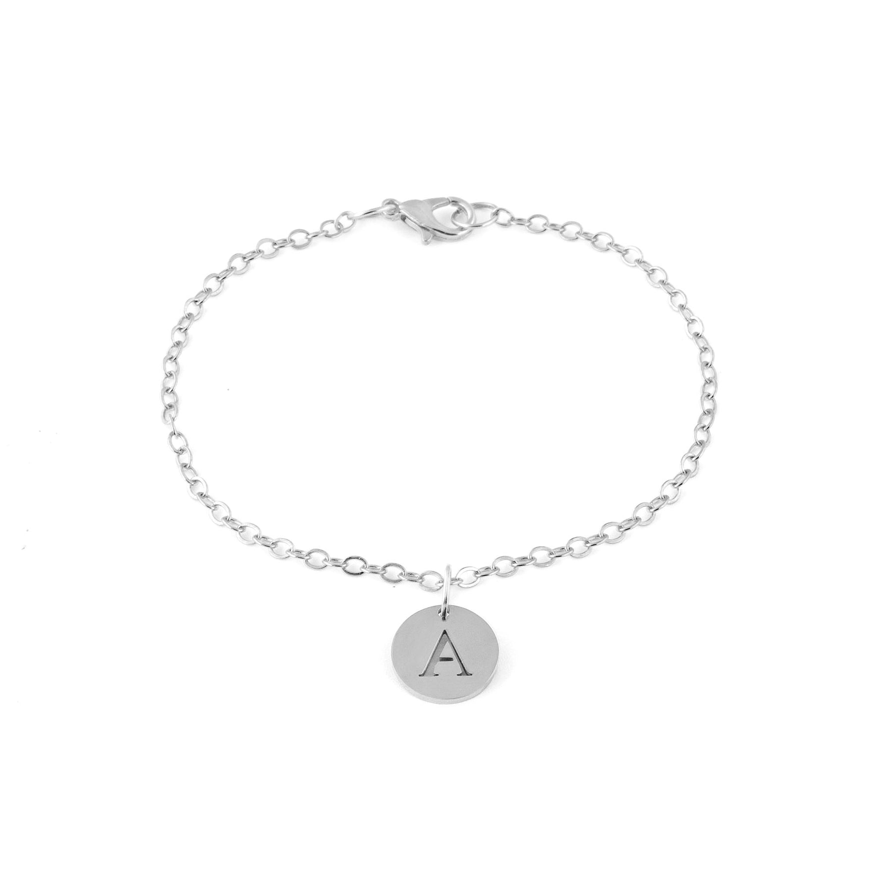 Initialen Kette Damen Silber