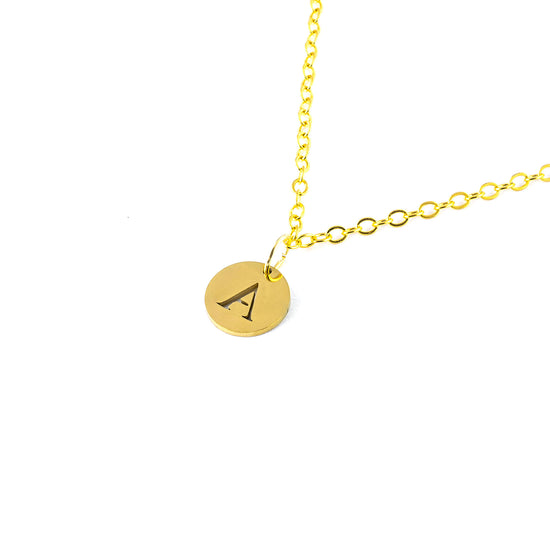 Initialen Kette Damen Gold