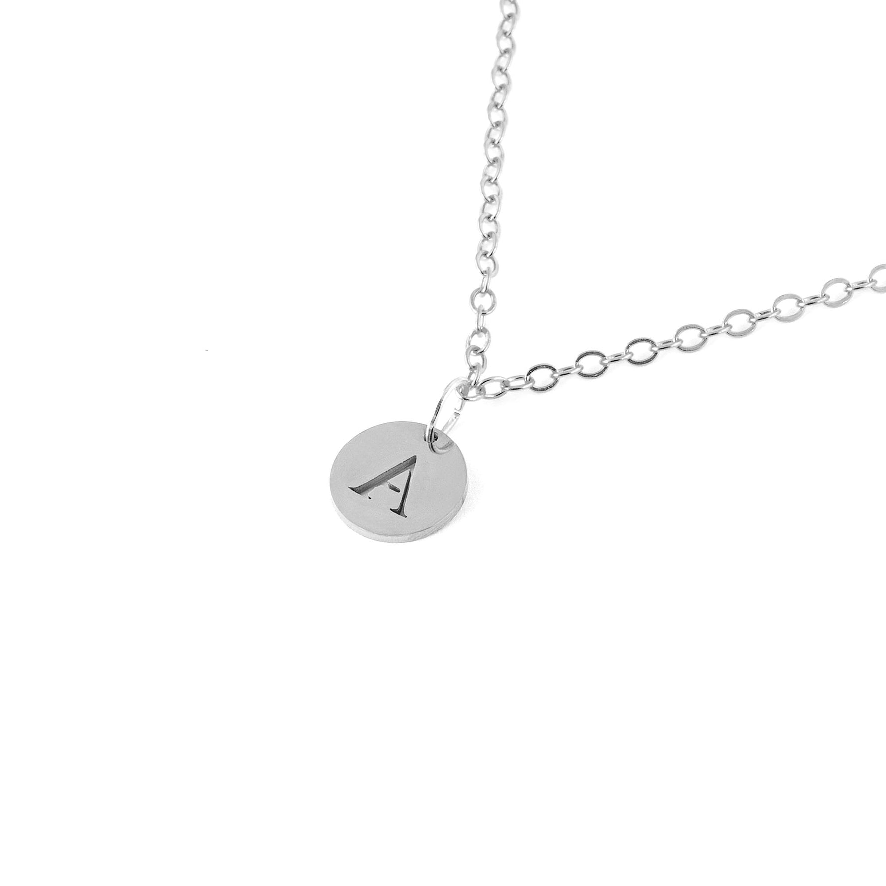 Initialen Kette Damen Silber