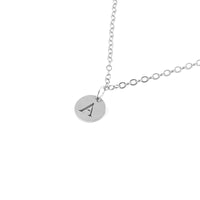 Initialen Kette Damen Silber