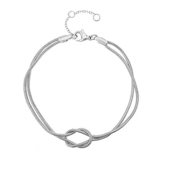 Infinity Herz Armband Silber 925 – Verstellbar 17+4 Cm, Mit Zirkonia, Geschenk Für Damen