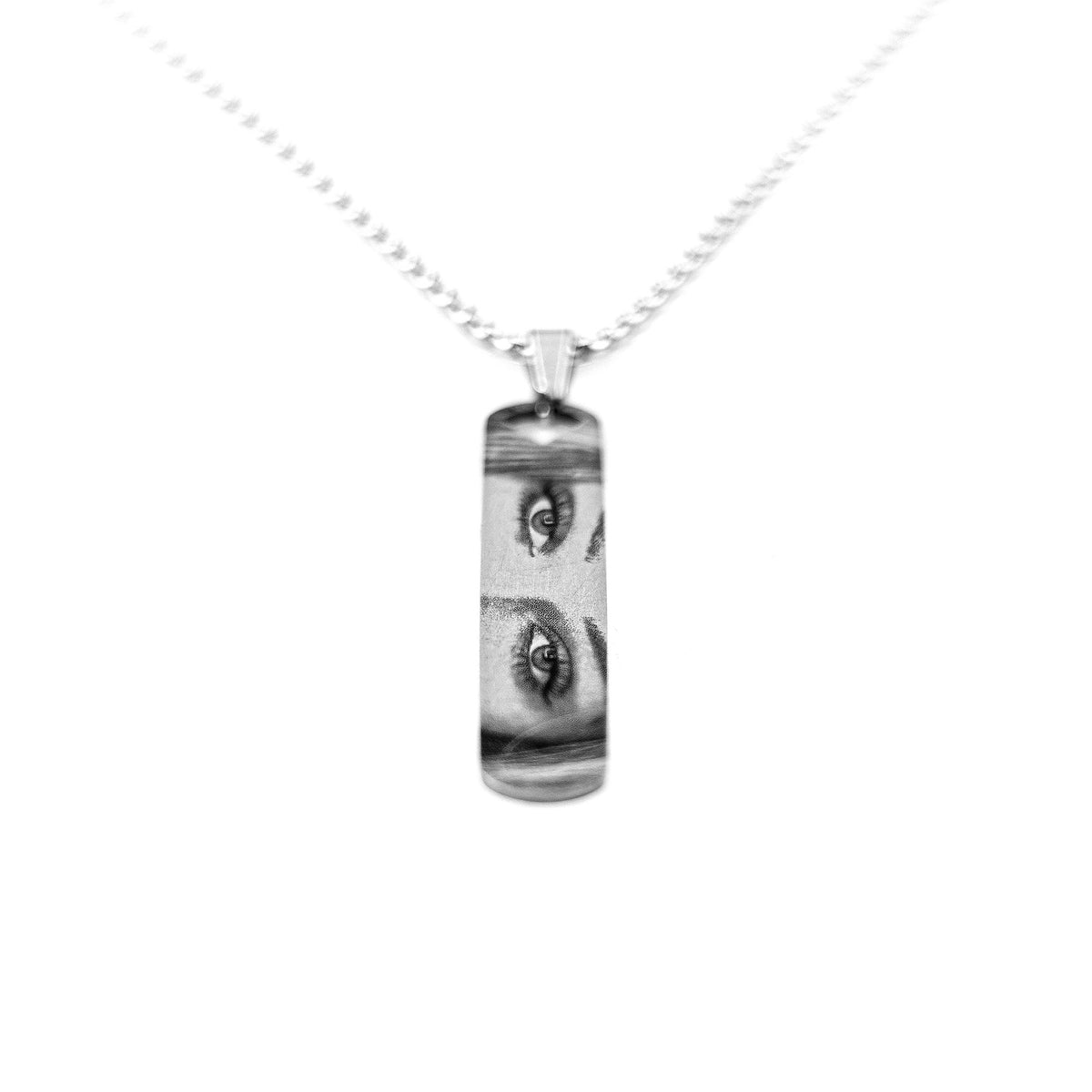 Augenblick Kette mit Foto-Gravur, Nahaufnahme