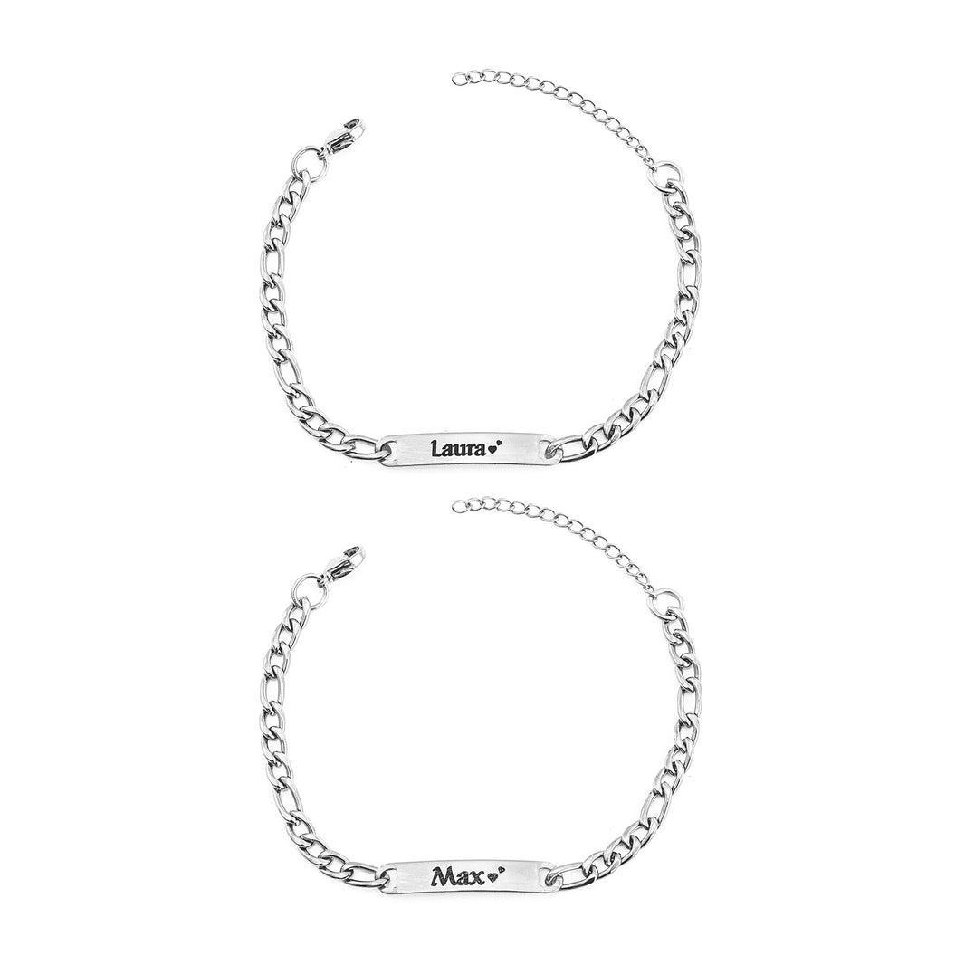 Gravierte Partner Armbänder