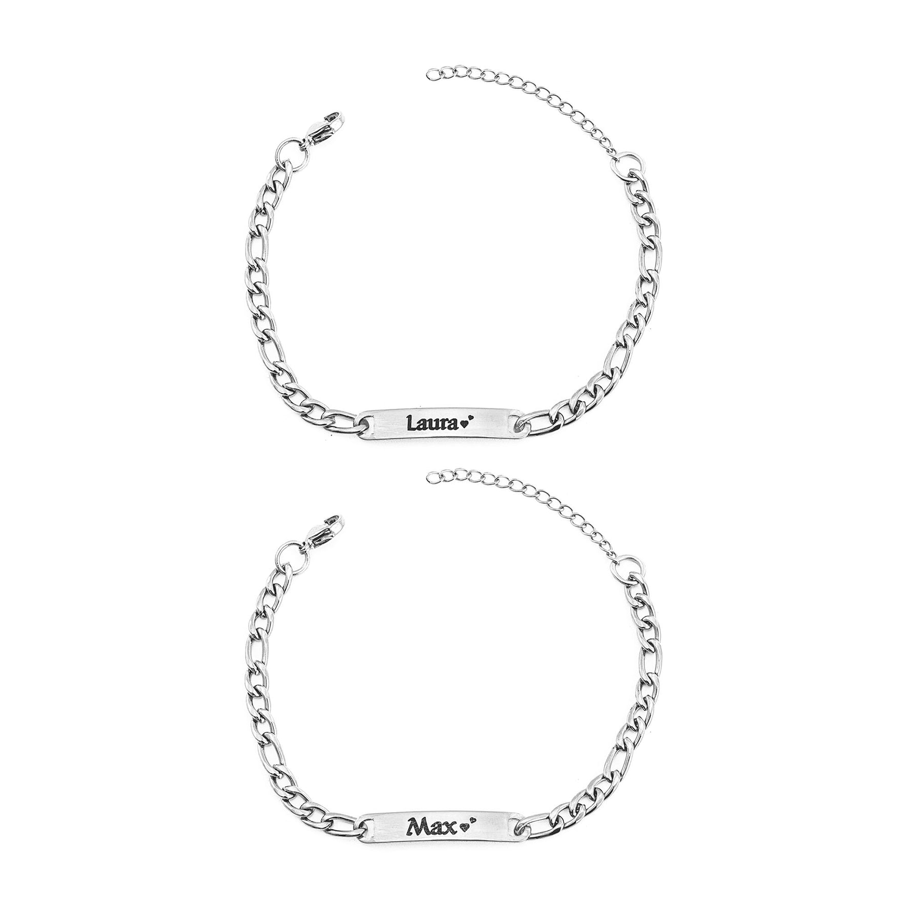Gravierte Partner Armbänder